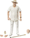 Jurassic World Toys Amber Collection John Hammond 6-in Action Figure, Swappable Hands & Head, Cane & Hatching Dinosaur Egg Accessories, Collectible