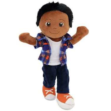 Playtime by Eimmie 14" Soft Baby Doll for Boys (Charlie) - Plush Rag Doll for Toddlers & Infants, Washable Stuffed Toy with Sensory Fabric Body