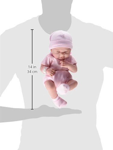 La Newborn Boutique 14" Realistic Baby Doll - 9-Piece Layette Gift Set, Soft Vinyl, Posable Limbs, Lifelike Detail - Anatomically Correct Real Girl!