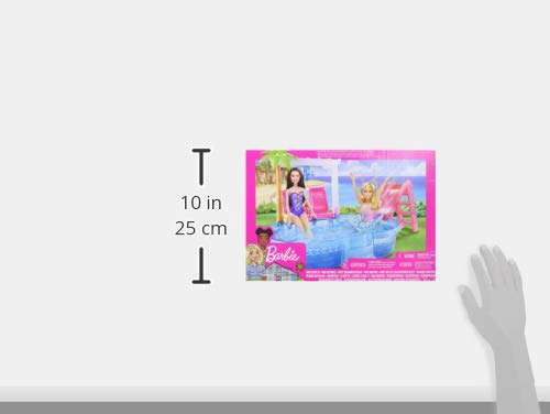 Barbie Glam Pool and Slide with Chairs, Chandelier and Smoothies