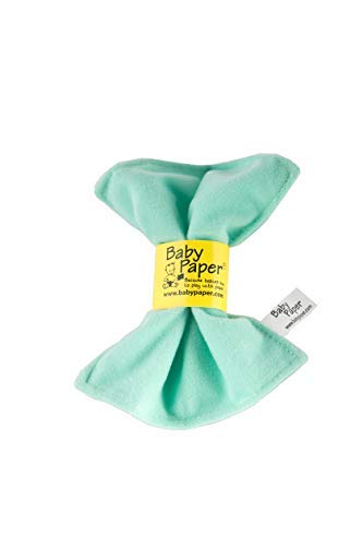 Baby Paper Original Crinkle Sensory Toy | Mint, Polka Dot, Yellow 3-Pack | Bright Colors, Washable, and Non-Toxic Crinkle Paper for Babies | Perfect