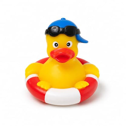 3" Rubber Duck [Sealed Hole, Floats Upright] - Baby Safe Bathtub Bathing Toy - Rubber Pool Duck