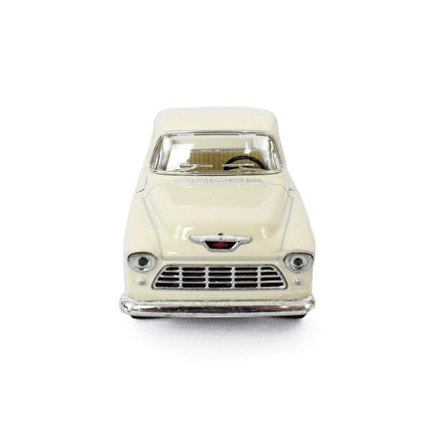 KiNSMART 1955 Chevrolet Stepside Pickup Truck 5 Inch 1:32 Scale Die Cast Metal Little Truck (White)