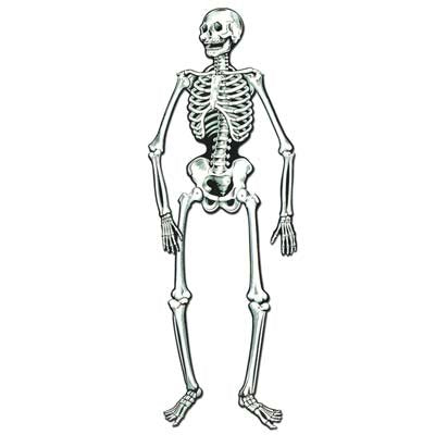 Beistle Jointed Skeletons, 22", White/Black