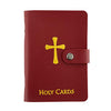 Amazing Saints Holy Card Holder Maroon Carrying Case up to 40 Cards