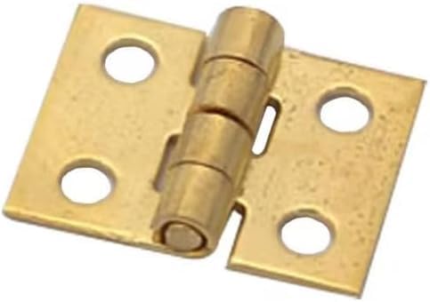 Miniature Door Hinges with Screws, 4 Pieces, 1:12 Scale, Suitable for Decoration, Dollhouse Accessories