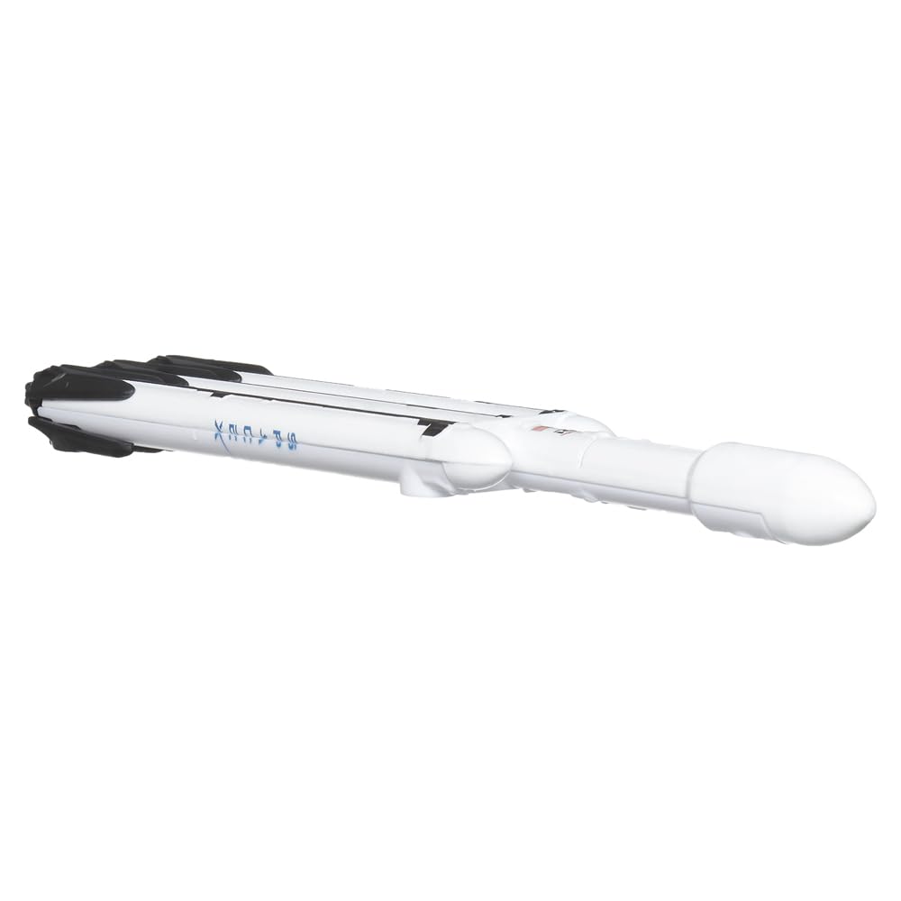 Matchbox Collectible Die-Cast Metal Sky Busters Inspired by SpaceX Falcon Heavy Rocket - HHT44 ~ White Super Heavy Lift Rocket ~ Includes Playmat