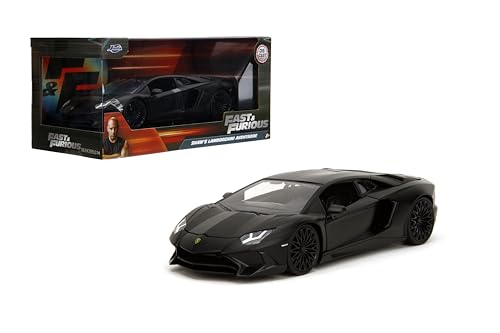 Jada Fast & Furious Shaw's Lamborghini Aventador SV - Die-Cast Vehicle, Opening Doors, Hood & Trunk, 1:24 Scale