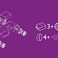 Automoblox Mini HR5 Scorch and SC1 Chaos 2-Pack , Red and Purple , 4.5" x 1.75"