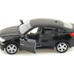 KiNSMART BMW X6 5" 1:38 Scale Die Cast Metal Model w/Pullback Action (Black)