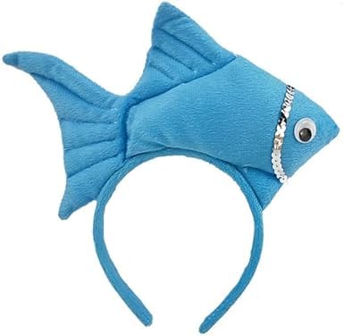 GANPUB 1Pc Goldfish Marine Life Sea Animal Costume Headband Accessories for Halloween Dress Up,Women's Fashion Headbands,Headbands for Women's Hair
