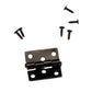 Melody Jane Dolls Houses Dollhouse Miniature Butt Hinges in Black with Nails 4 in a Pack