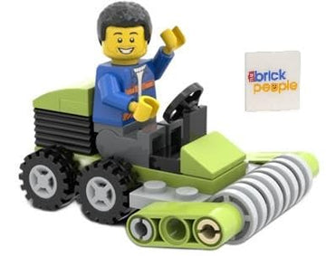 LEGO City: City Worker Minifigure with Lawn Mower