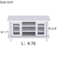 SXFSE Dollhouse TV Cabinet, 1:12 Scale Dollhouse Accessories Miniature Furniture Decor Model