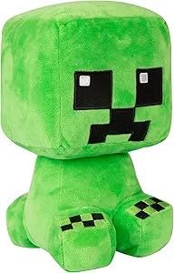 Miner Sitting Creeper Collectible Plush Toy 10'' from the Hit Video Game Collect Them All the Perfect Christmas