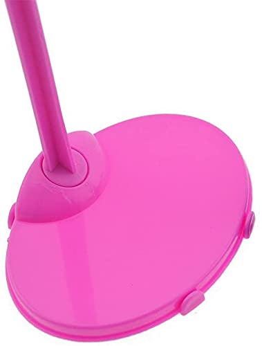 APOHALO Toy Stand Support for Dolls & Action Figures, 20 PCS Prop Up Mannequin Model Display Holders, 11" to 13" Dolls Accessories, Pink Rose