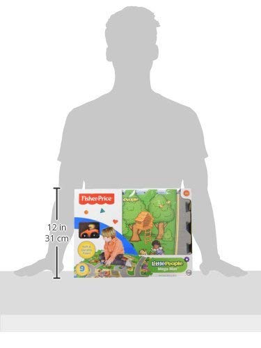Fisher Price 6 Pc Mega Floor Mat with Vehicle Playmat with Vehicle
