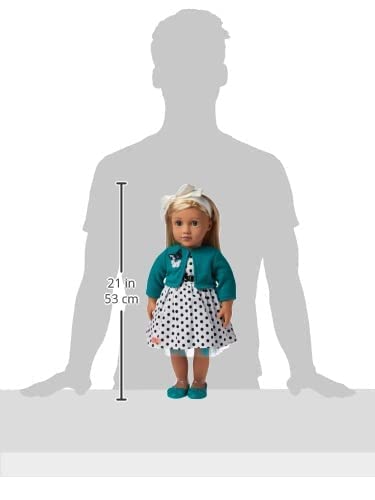 Our Generation - 46 cm Retro Doll with a Party Polka Dots Dress - Ruby