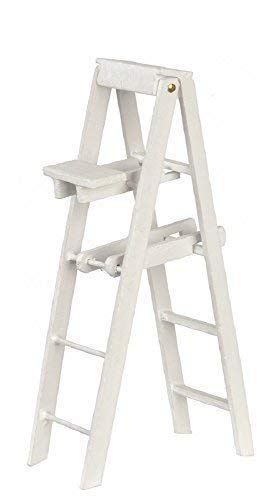 Melody Jane Dollhouse White Step Ladders Large Miniature Decorators Accessory