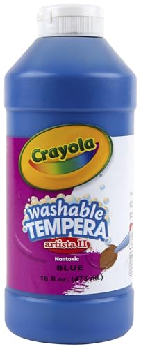 Crayola Artista II Washable Tempera Paint 16oz Blue