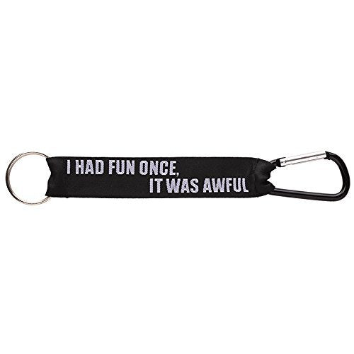 GUND Grumpy Cat Meme I Had Fun Once Lanyard and Carbiner, 8"