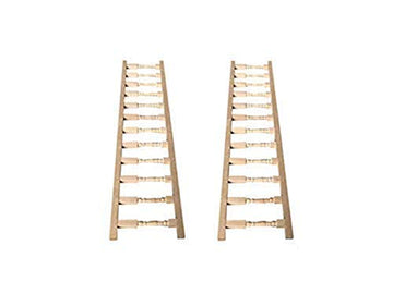 SXFSE Dollhouse Decoration Accessories, Miniature Handrail 1:12 Mini Fence, Cute House Mini Fence (Beige, 4 Pcs)