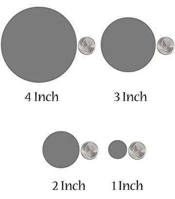 Playfully Ever After Light Blue Felt Circle Stickers (2 inch - 44pc)