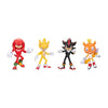 Sonic The Hedgehog 3 Movie 5-InchAction Figure 4-Pack, Articulated Figures from Jakks Pacific's Wave 2 Include Super Sonic The Hedgehog, Shadow