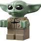 LEGO Star Wars: The Child - Grogu - Baby Yoda Minifigure with Carrier/Backpack - Very Small (Less Than 1 inch Tall), Clear
