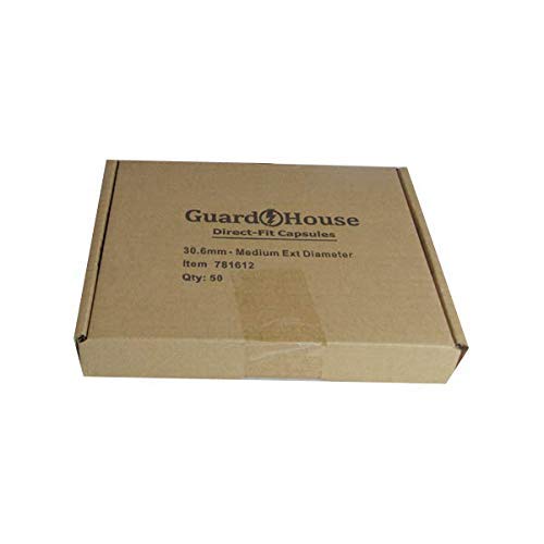 Guardhouse Half Dollar 30.6mm Direct Fit Coin Capsules, 50 Pack