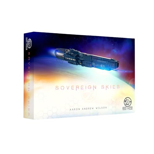 Deep Water Games Sovereign Skies Board Game Deluxe Edition: Core Game, Double Expansions Box, and Large Playmat (3 Items)