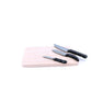 SXFSE Dollhouse Decoration Accessories, 1:12 Dollhouse Miniature Scene Model Kitchen Knives Set with Chopping Board Pretend Play Toy