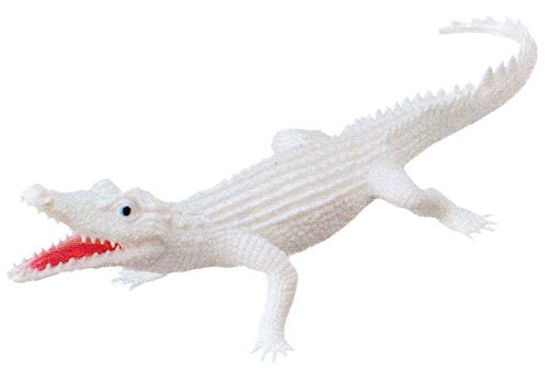WARM FUZZY Toys 10” Long Alligator with Squeaker Toy for Kids, Animal Figurine, Alligator Toys for Pretend Play and Wildlife Decorations, Perfect