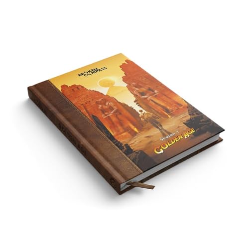 Broken Compass Golden Age - Season 1 Rulebook, Roleplaying Game Inspired by Adventure Movies, Fun RPG for Kids and Adults, Ages 14+, 2-5 Players, 120+
