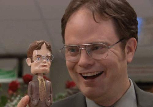Cleaky Dwight Schrute Bobblehead for Dunder Mifflin, The Office Merchandise, The Office Gifts for Office Fans, The Office Bobblehead, The Office TV