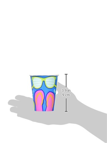 AmscanSummer Splash Party Cups, 9 oz., 18 Ct.