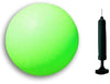 Toys+ 8.5 Inch Playground Balls Red, Blue, Green, Yellow and Rainbow! (1 Ball, Green with Pump)