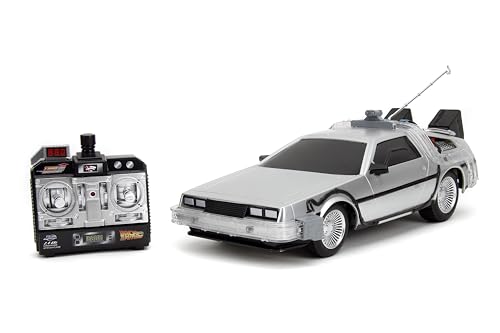 Jada Back to the Future 1:16 Time Machine RC Radio Control Car, Toys for Kids and Adults