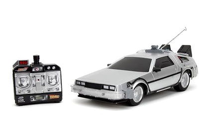 Jada Back to the Future 1:16 Time Machine RC Radio Control Car, Toys for Kids and Adults