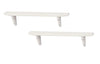 2Pcs White Dollhouse Wall Shelf,Doll House Storage Wall Shelf for Kitchen Scene Dollhouse Décor Accessories,1:12 Scale Miniature Accessories