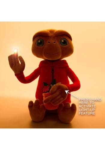Kidrobot E.T. The Extra-Terrestrial Hooded 13 Inch Interactive Plush with Light-Up Finger