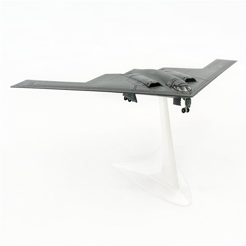 LATUROP 1/200 B-2A Spirit Stealth Bomber, Metal Pre-Assembled Aircraft Model, Military Diecast Airplane with Display Stand for Collection or Gift.