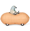 Accoutrements Archie Mcphee Pigeon in a Peanut Pull Back Toy Car (13038)