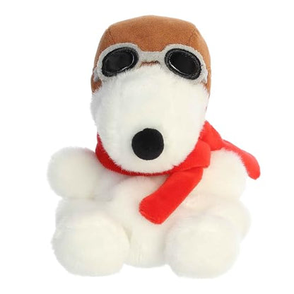 Aurora® Adorable Peanuts® Palm Pals™ Flying Ace Stuffed Animal - Officially Licensed Toys for All Snoopy Fans - Nostalgic Gift for Adults and Birthday