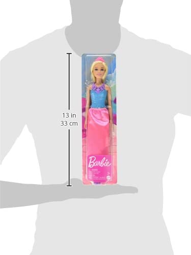 Barbie Dreamtopia Royal Doll, Blonde With Pink Skirt, Shoes And Hair Accessory