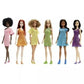 Barbie Doll Rainbow Dress Colors 6 Pack Girls Fashionable Chic Ethnic Six Dolls Easter Rainbow Set Spring Fashions (HKX88)