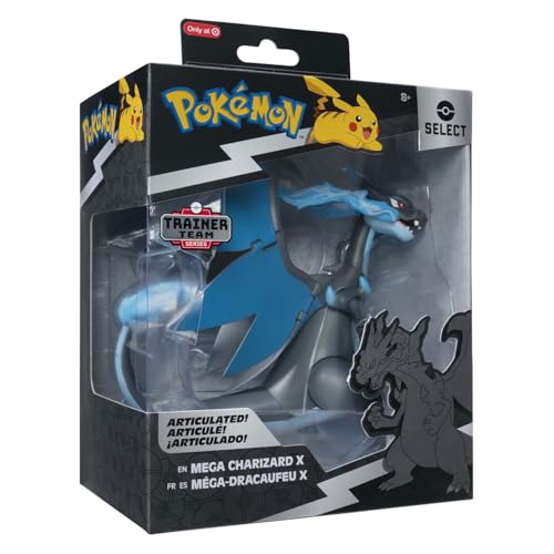 Pokémon Select Mega Charizard X - 6-Inch Super-Articulated Figure with 15 Plus Points of Articulation