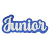 6" Junior Cut Out Die-Cut Homecoming Mum Prom Corsage Placard Centerpiece (Blue/Silver)