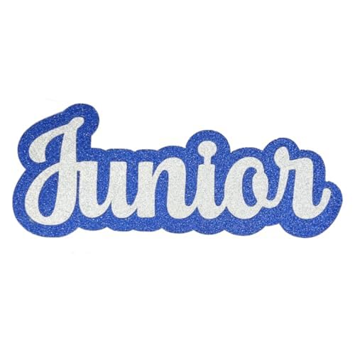 6" Junior Cut Out Die-Cut Homecoming Mum Prom Corsage Placard Centerpiece (Blue/Silver)