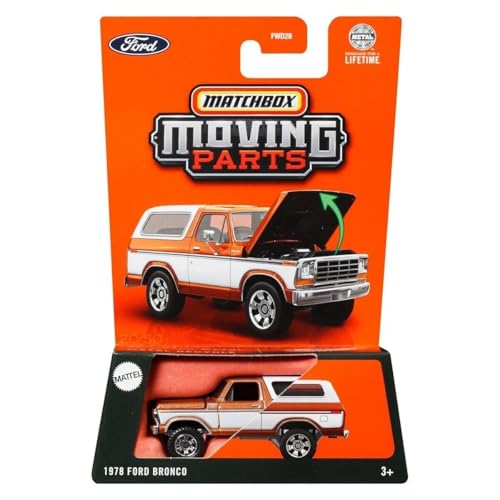 Matchbox Moving Parts 1978 Ford Bronco, Burnt Orange